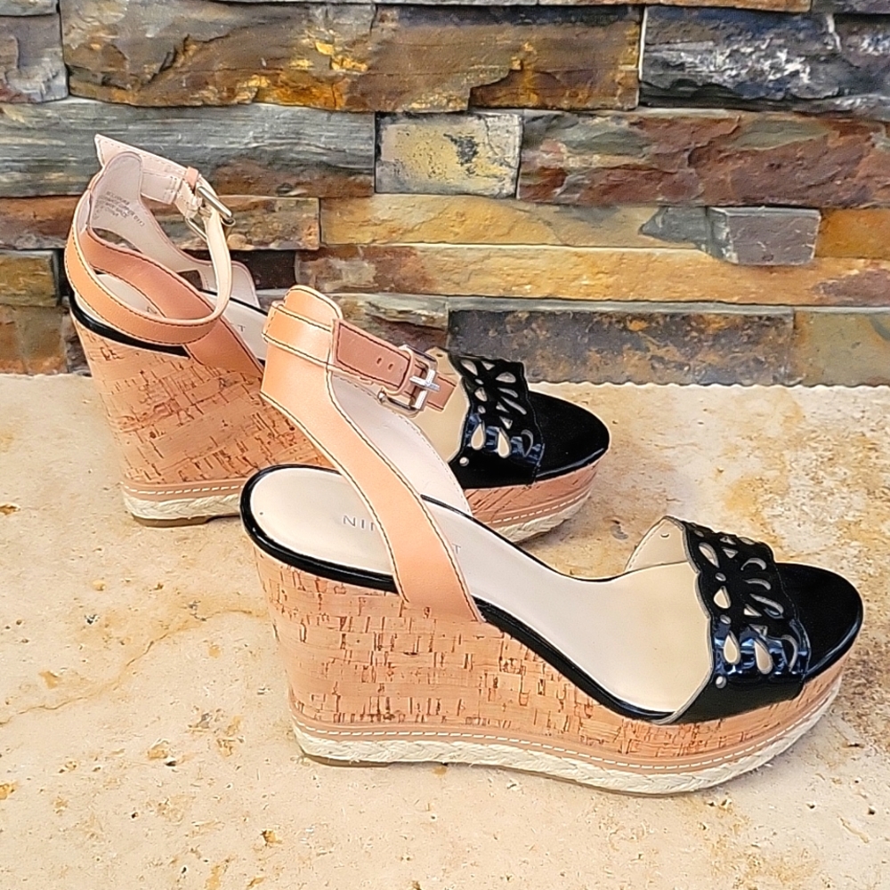 Nine West 4" platform sandals with sexy ankle strap.